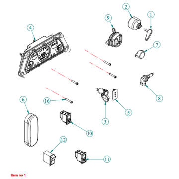 Clé de contact Captain, Startrac, Carraro, Etc.,