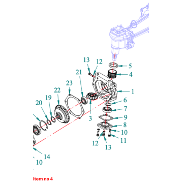 Douille pour boîtier vertical 4WD Captain 260 (7G), 
