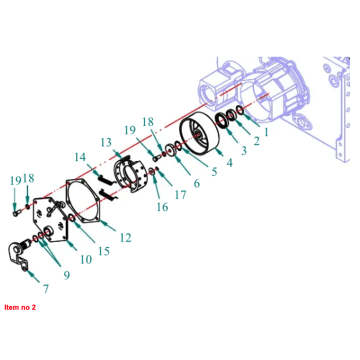 Douille tambour de frein Captain 200DI, 250DI, 260, 273, 280, 280DX, (ancienne version)