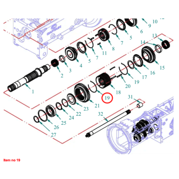 Ressort synchromesh 1-2 pignon Captain 273, Startrac 273, 