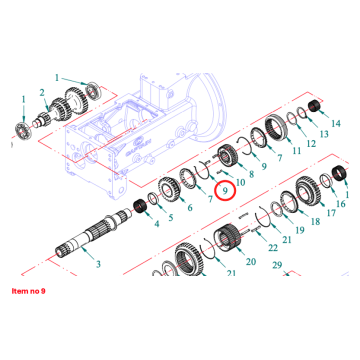 Ressort synchromesh 3-4 pignon Captain 273, Startrac 273, 