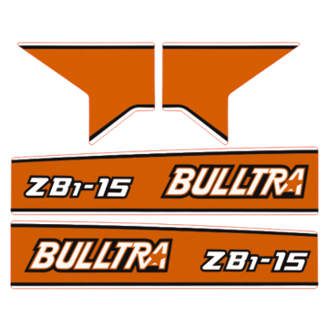 Autocollant pour capot Kubota Bulltra B1-15