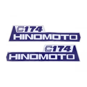Autocollants pour capot Hinomoto C174