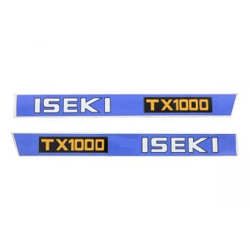 Autocollant pour capot Iseki TX1000