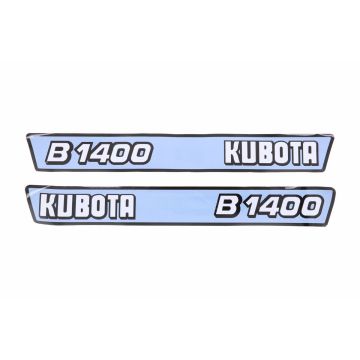 Autocollant pour capot Kubota B1400