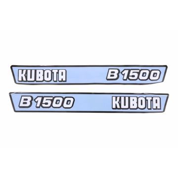 Autocollant pour capot Kubota B1500
