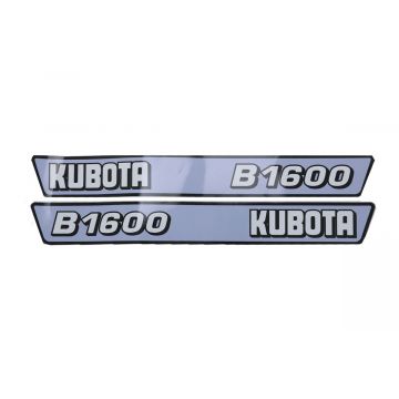Autocollant pour capot Kubota B1600