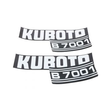 Autocollant pour capot Kubota B7001