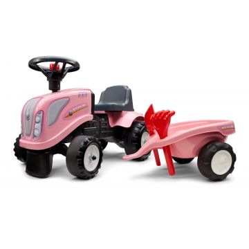 Rose New-Holland Porteur tracteur avec remorque et outils