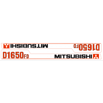 Autocollant pour capot Mitsubishi D1650