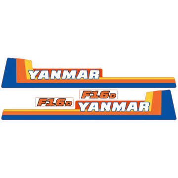 Autocollant pour capot Yanmar F16
