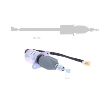 Stop solenoid Kubota D1703