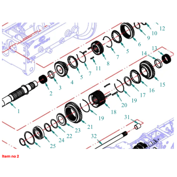 Roulement à aiguilles 42x47x27mm Captain 200DI, 250DI, 260, 273, 280, 280DX,