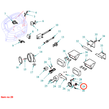 Contacteur de feux stop Captain 273, Startrac 273,