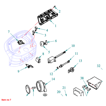 Interrupteur combiné Captain 273, Startrac 273, 