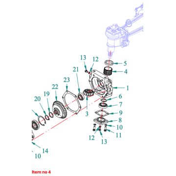 Douille pour boîtier vertical 4WD Captain 260 (7G), 