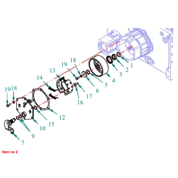 Douille tambour de frein Captain 200DI, 250DI, 260, 273, 280, 280DX, (ancienne version)
