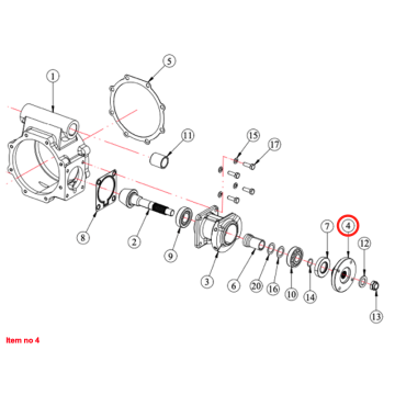 Bride Arbre d'essieu avant 4WD Captain, Startrac, Agritech, Antonio Carraro,