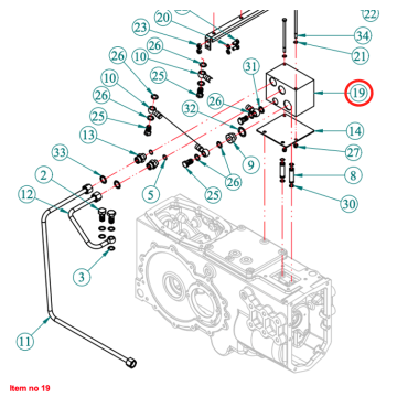 Distributeur hydraulique PTO Captain 263H, Startrac 26H, 263H, Antonio Carraro 26H, 