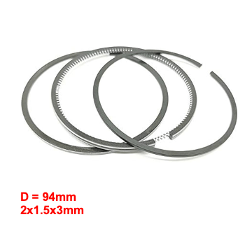 Jeu de segments pour piston STD Kubota V3007, V3307, Caterpillar C3.3B, 