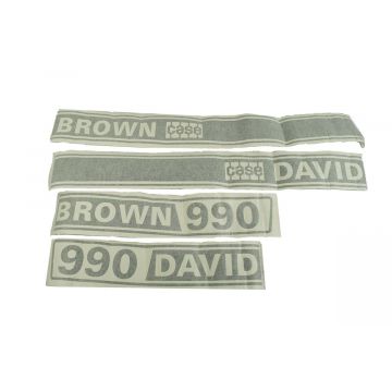 Autocollant pour capot David Brown 990