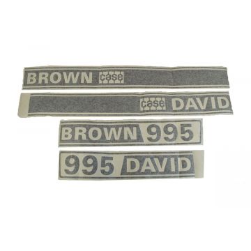 Autocollant pour capot David Brown 995