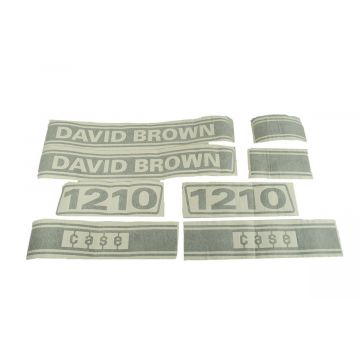 Autocollant pour capot Case David Brown, Case 1210