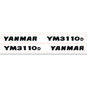 Autocollant pour capot Yanmar YM3110